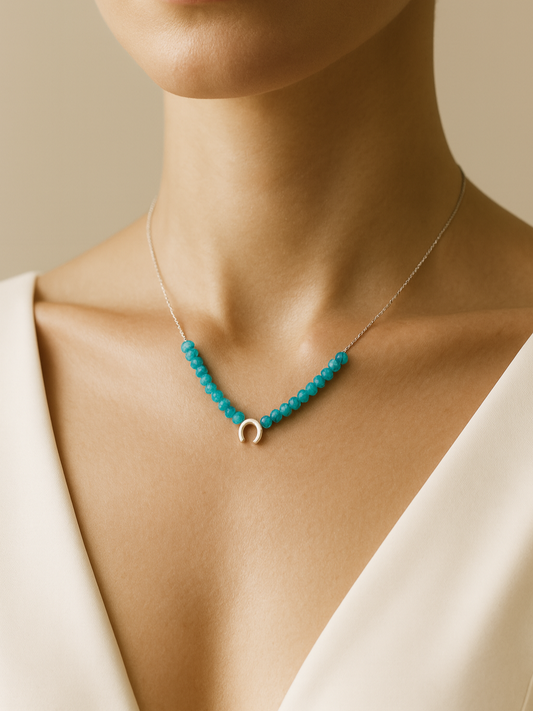 Colier 'Amuletă de Azur'