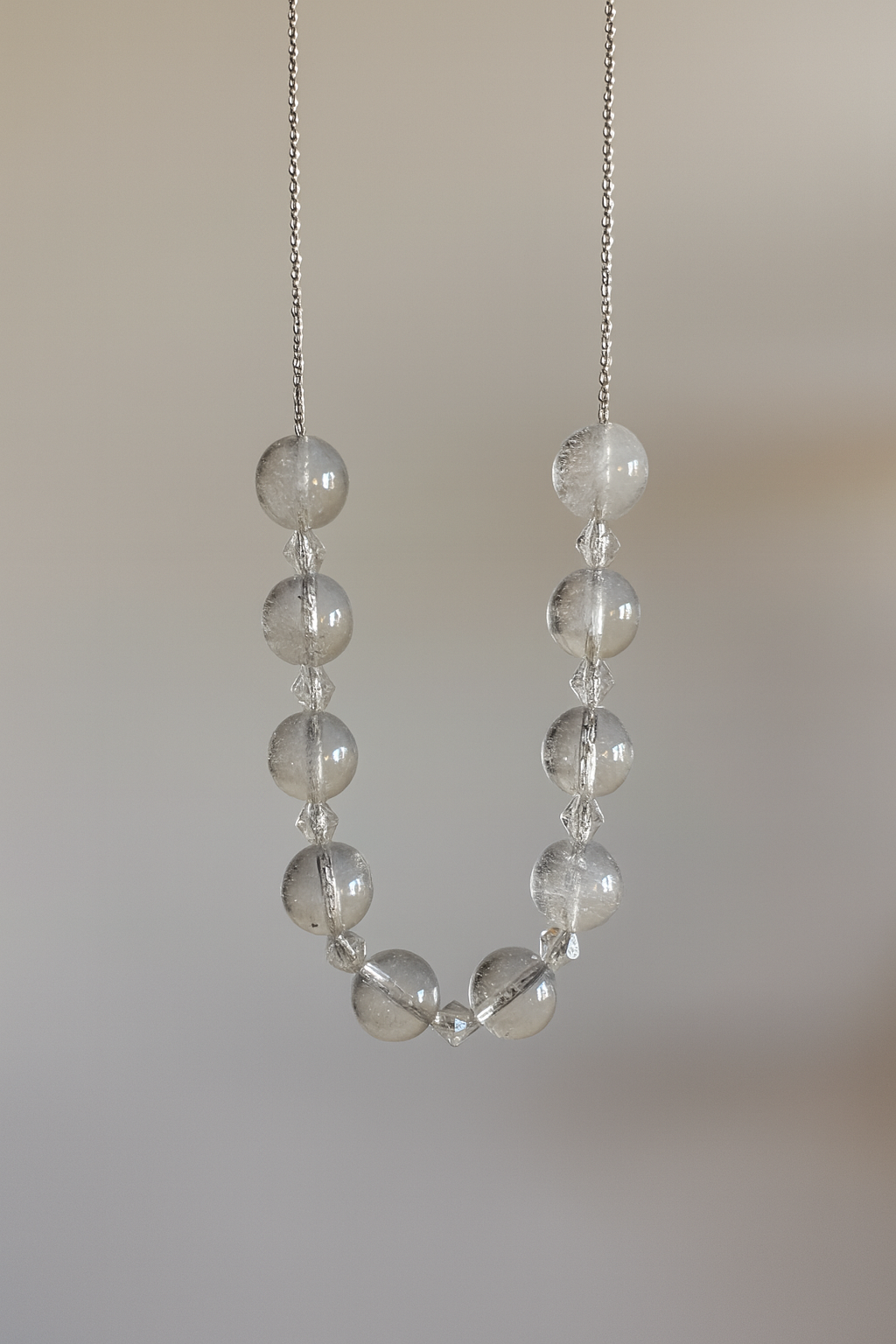 Colier argint cristal de munte chocker