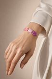 Brǎțarǎ din argint 925 cu agate fucsia | Rosalia