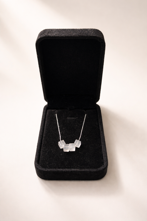 Brǎțarǎ din argint 925 cu cuarț roz nude | Aqua Clara