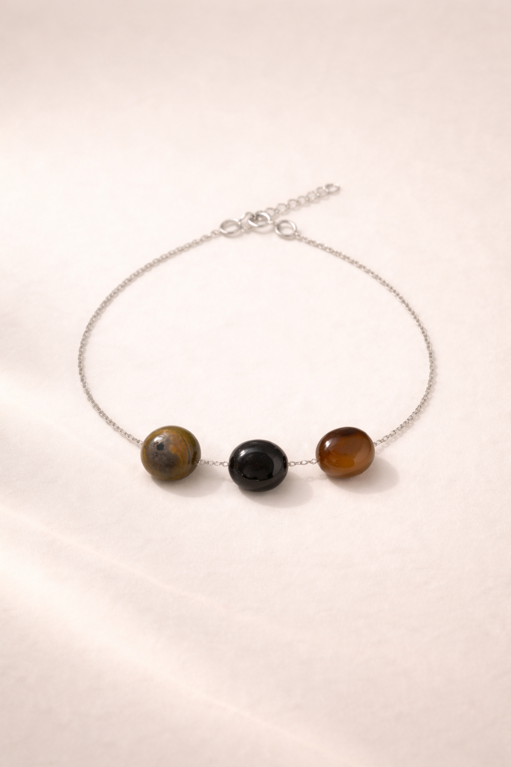 Brǎțarǎ din argint 925 cu jad | Tria Terra