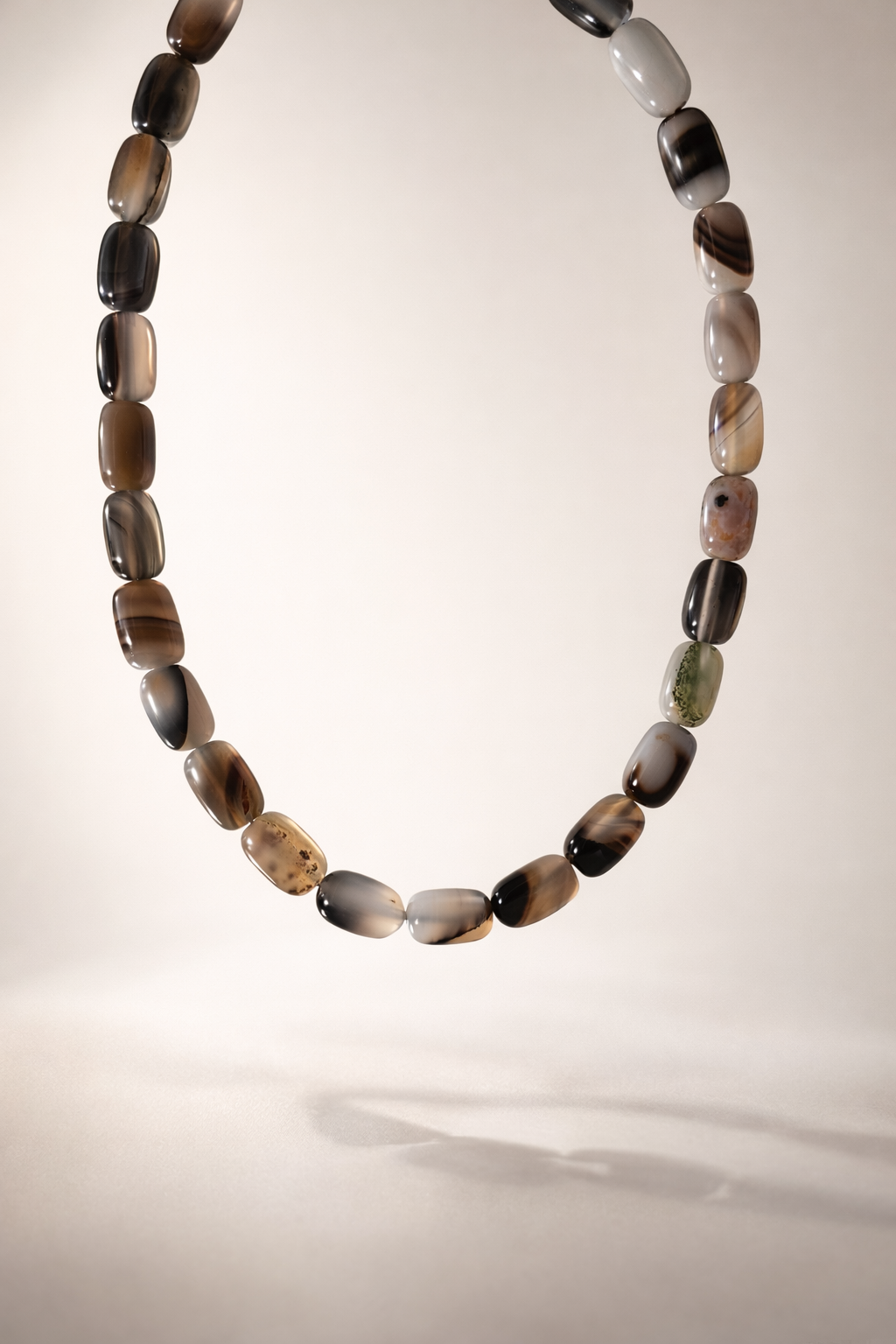 Choker din argint 925 cu agate | Riviera