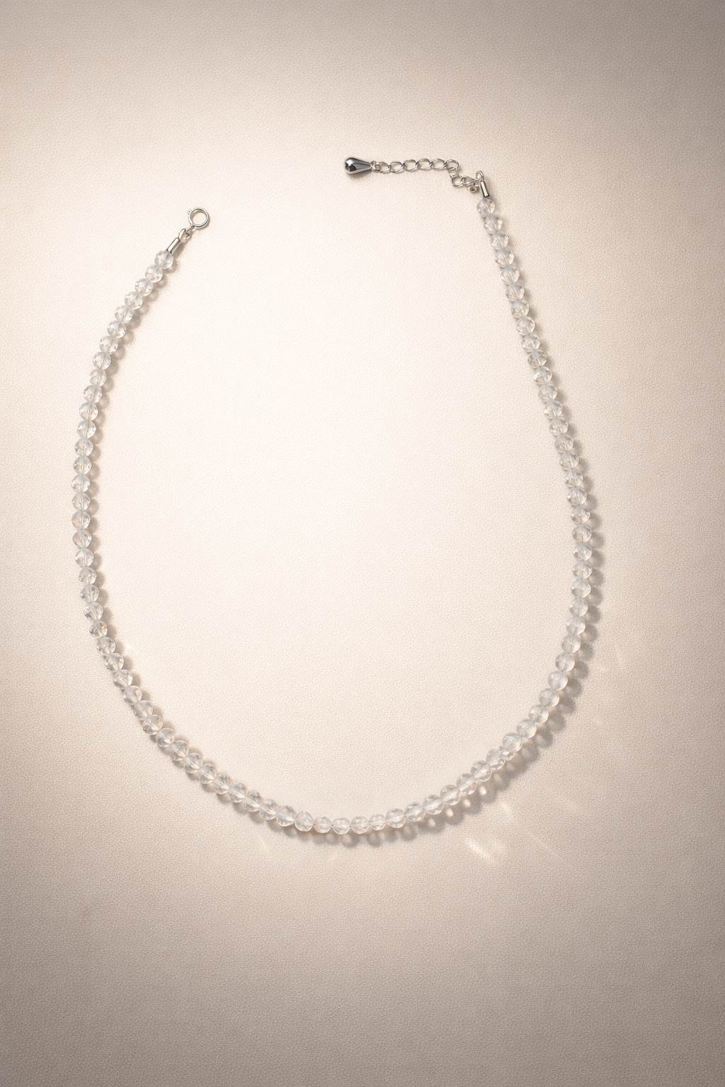 Choker din argint 925 cu cristal de stâncǎ | Lumina