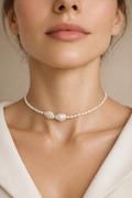Choker din argint 925 cu perle de culturǎ | Luce Marina