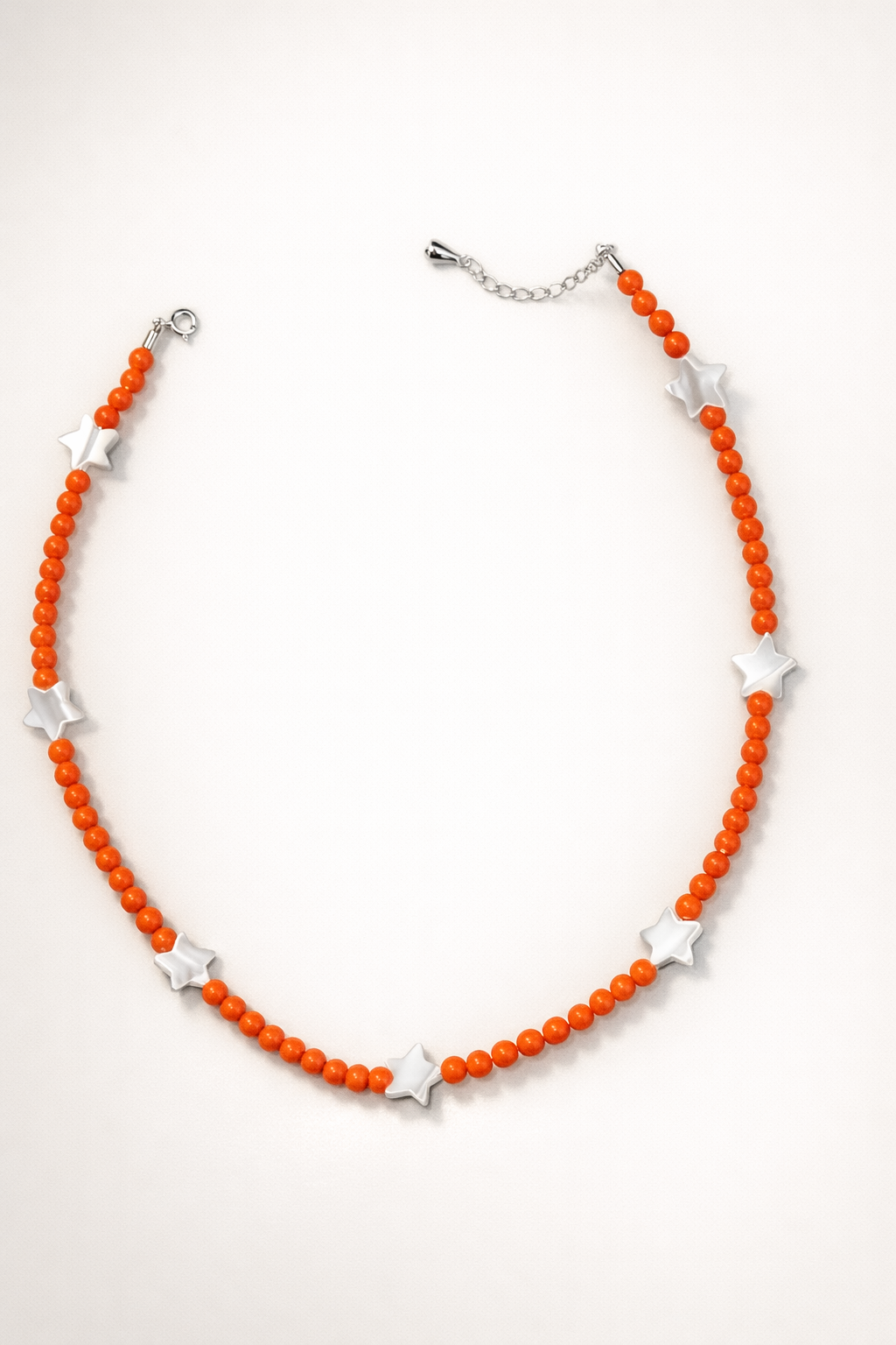 Choker din argint 925 cu coral si sidef | Stella Marina