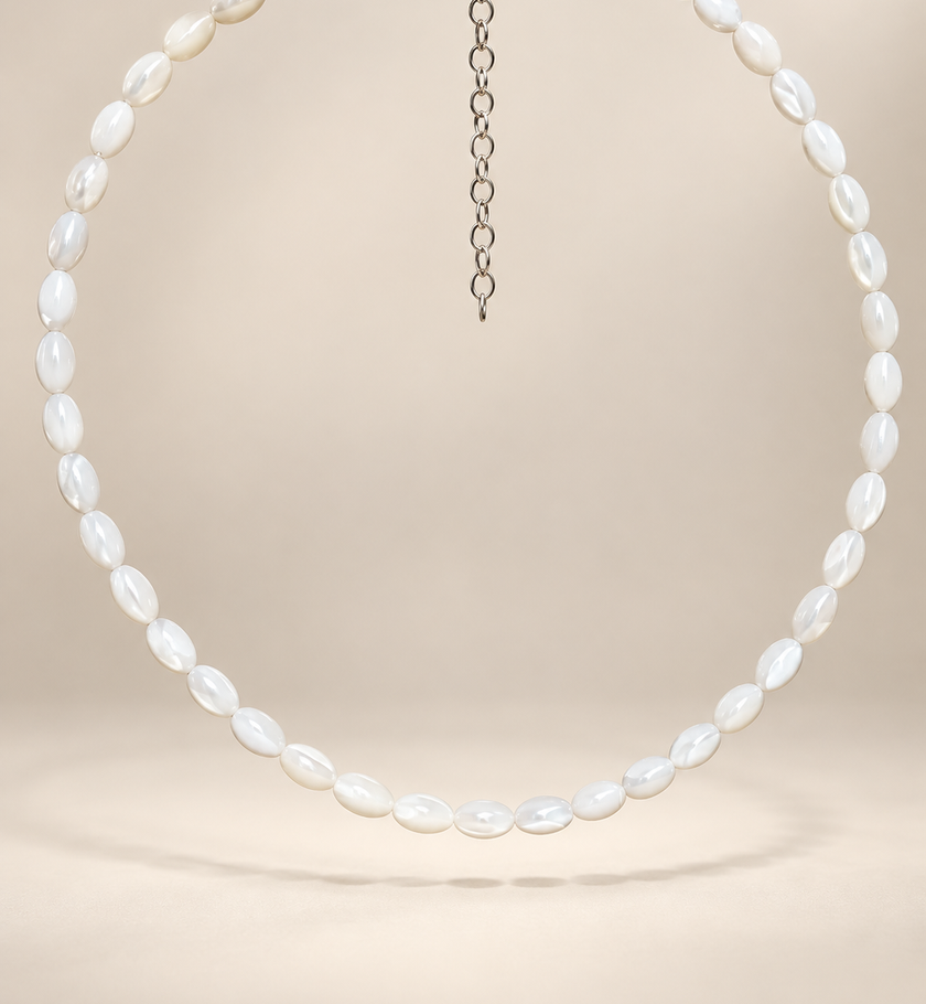 Choker din argint 925 cu sidef | Lucea