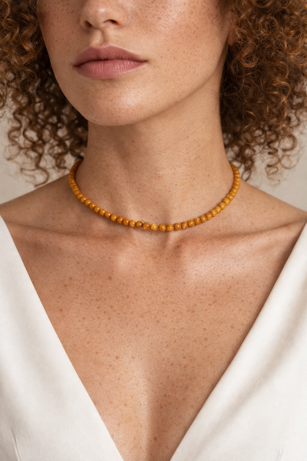 Choker din argint 925 cu chihlimbar | Ambra