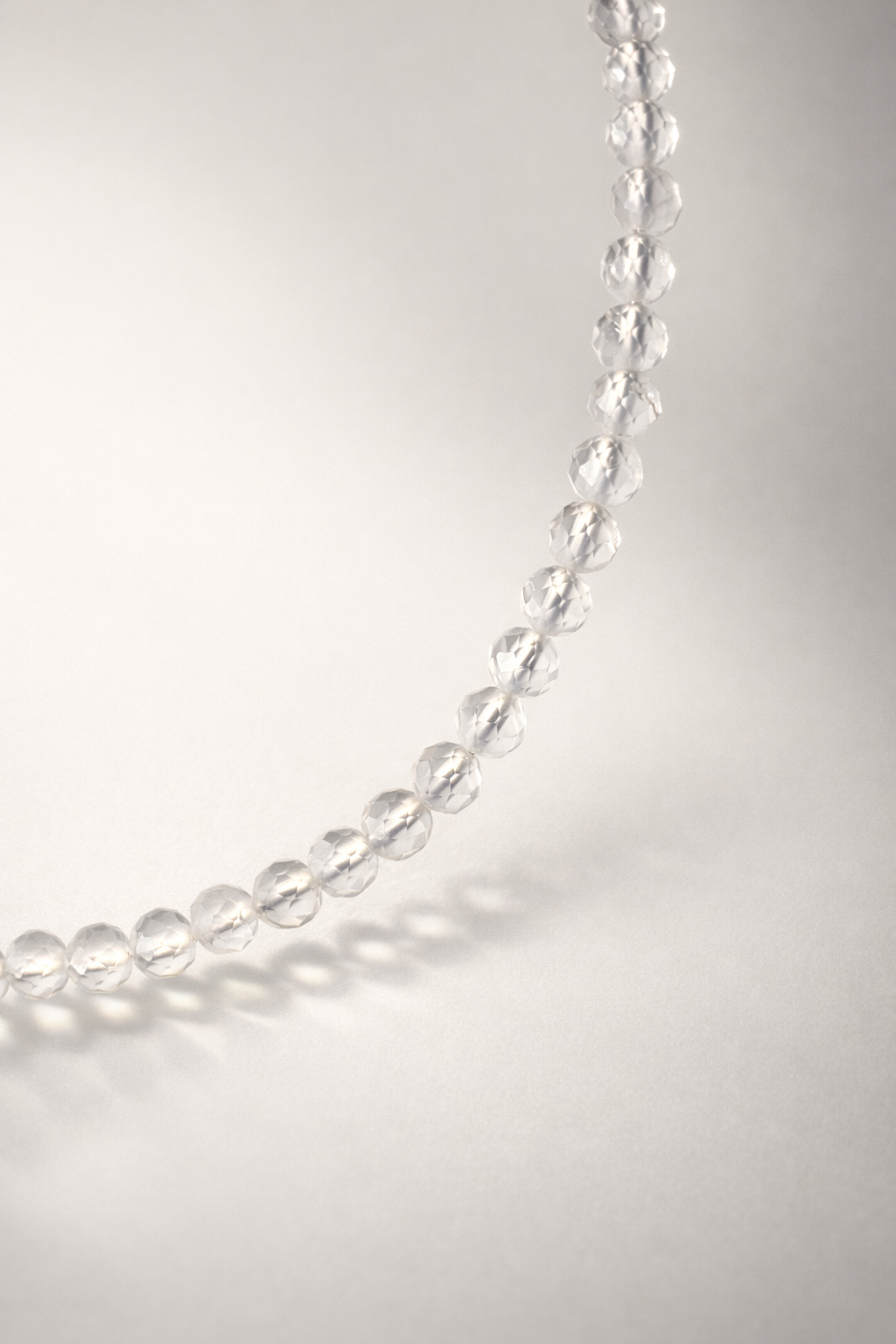 Choker din argint 925 cu cristal de stâncǎ | Lumina