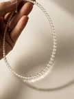 Choker din argint 925 cu cristal de stâncǎ | Lumina