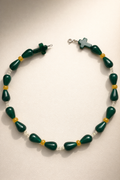 Choker din argint 925 cu jad si cuart | Verde Sole