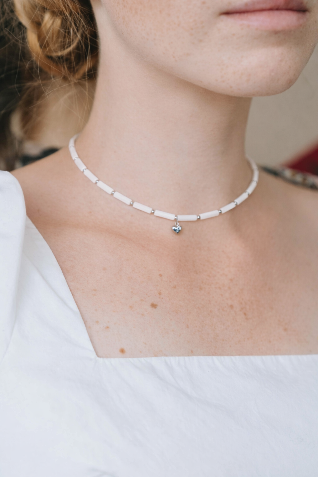 Choker din argint 925 cu sidef | Cuore