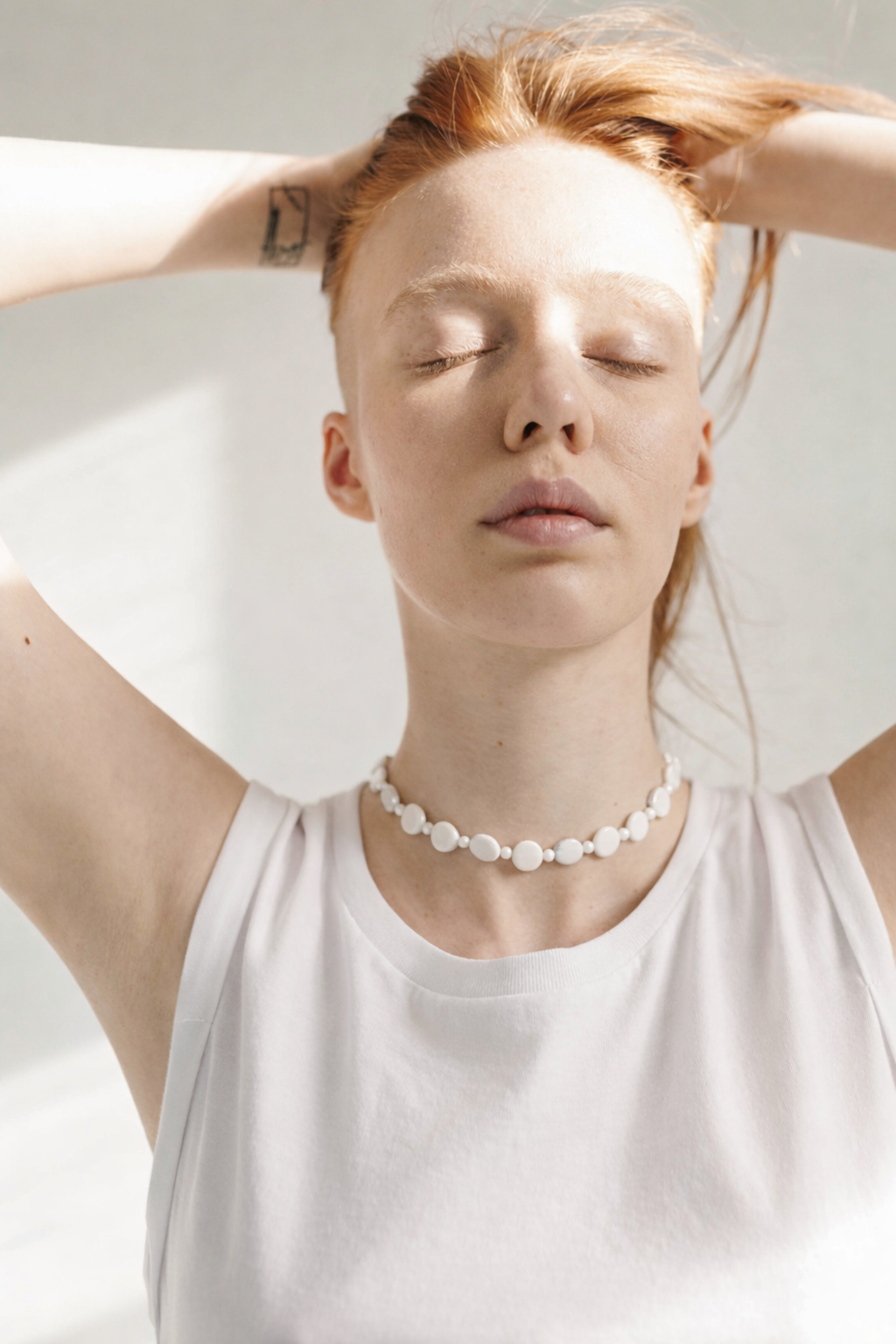 Choker din argint 925 cu sidef | Luna Alba
