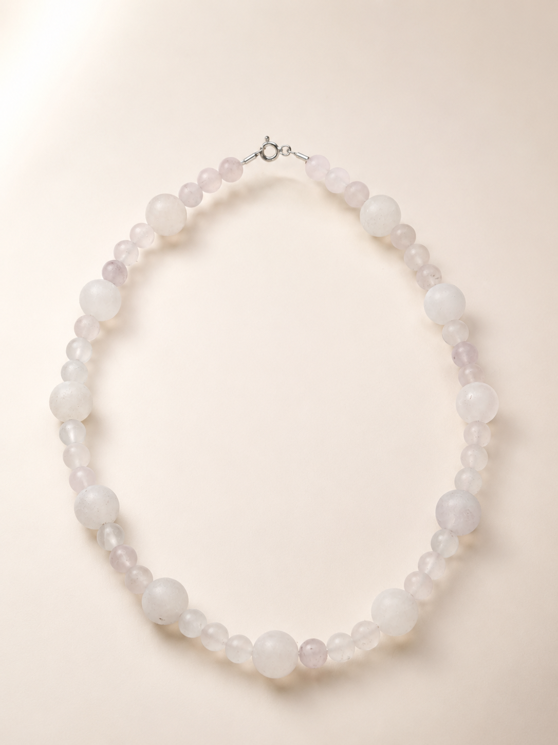 Choker din argint 925 cu jad | Blush Serenity