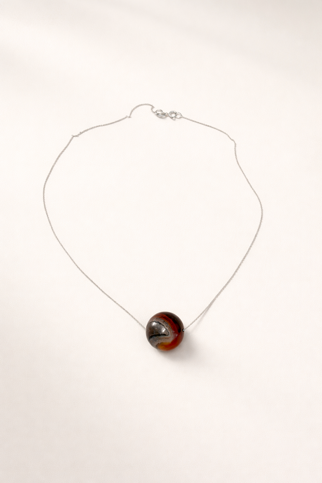 Colier din argint 925 cu agat | Solis Orb