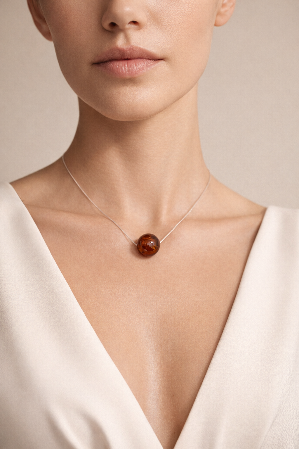 Colier din argint 925 cu agat | Solis Orb