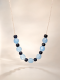 Colier din argint 925 cu jad | Blue Harmony