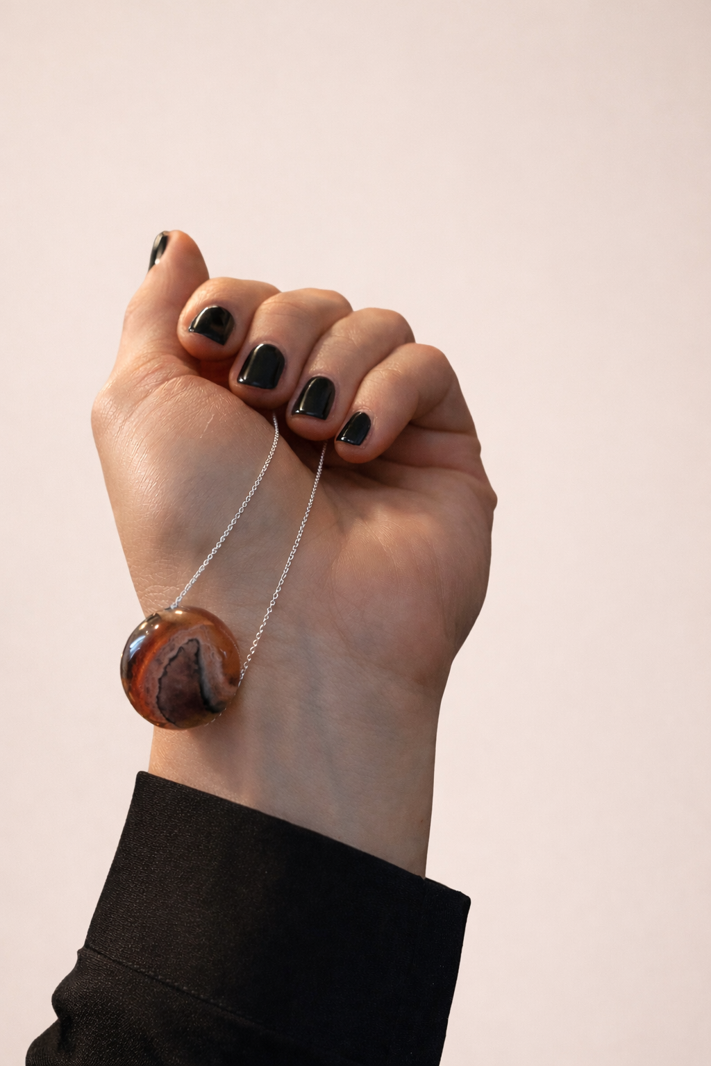 Colier din argint 925 cu agat | Solis Orb