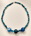 Choker din argint 925 cu agate | Marea