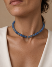 Choker din argint 925 cu aventurin mat | Blue Horizon