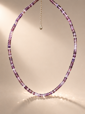 Choker din argint 925 cu ametist | Vento Viola