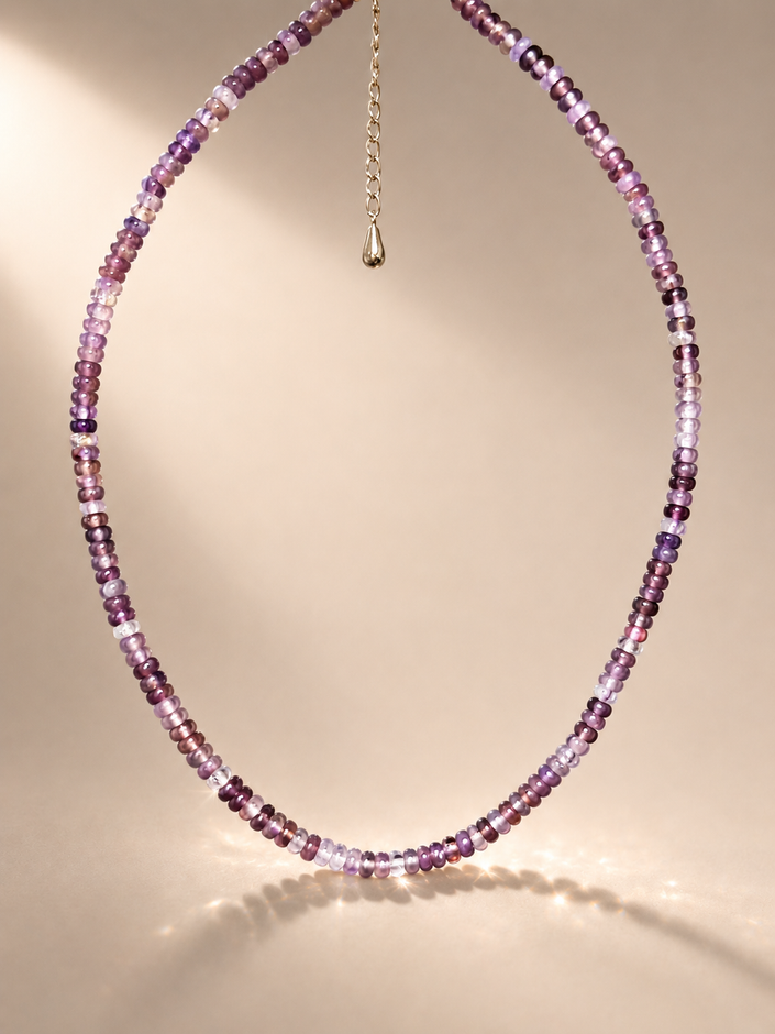 Choker din argint 925 cu ametist | Vento Viola