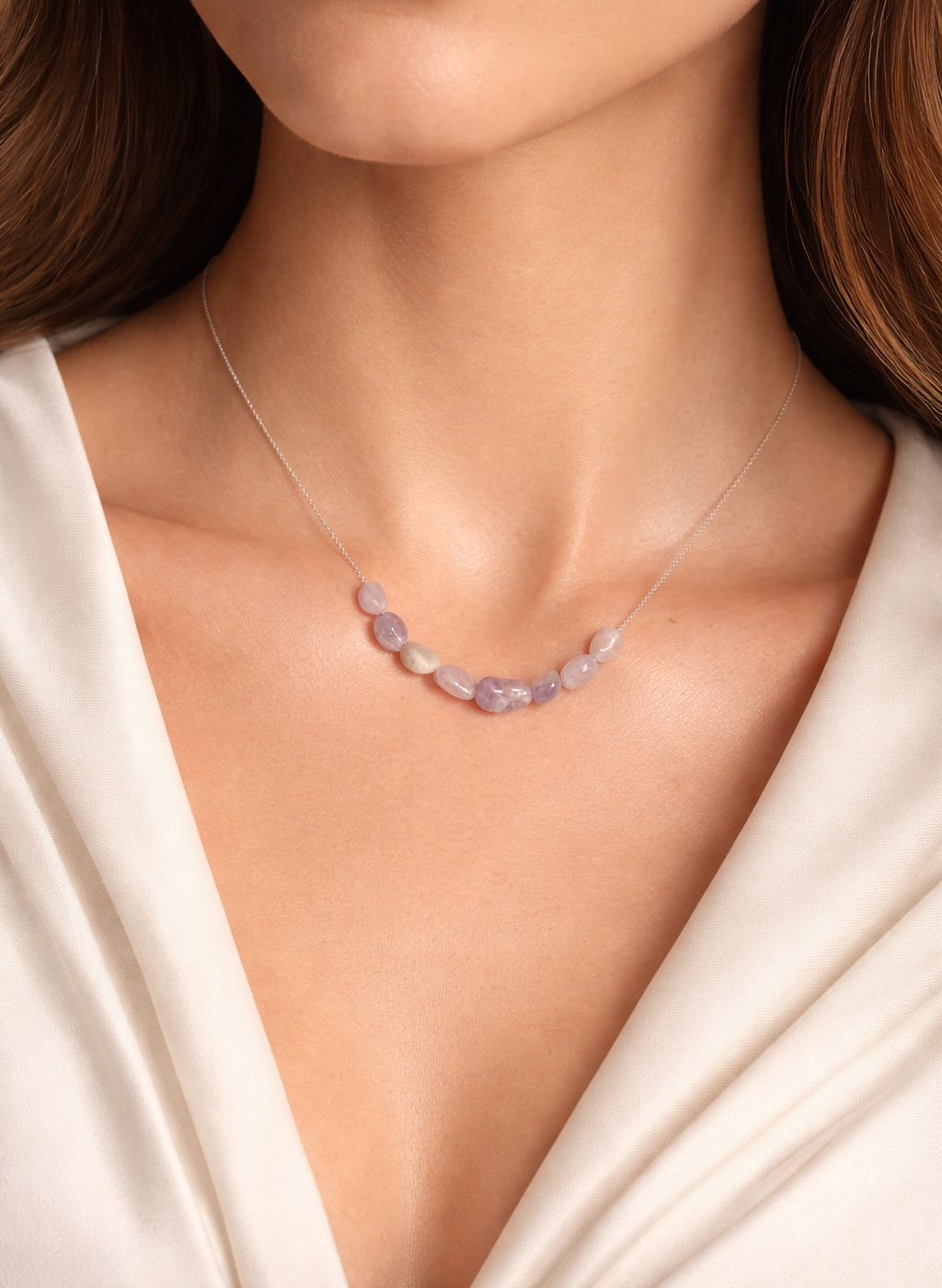 Colier din argint 925 cu ametist | Vespera