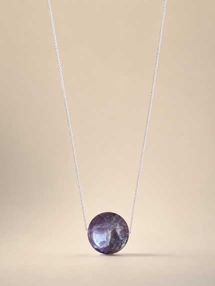 Colier din argint 925 cu ametist | Aethera