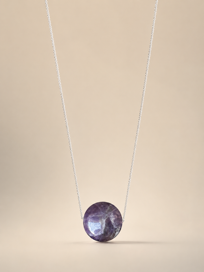 Colier din argint 925 cu ametist | Aethera