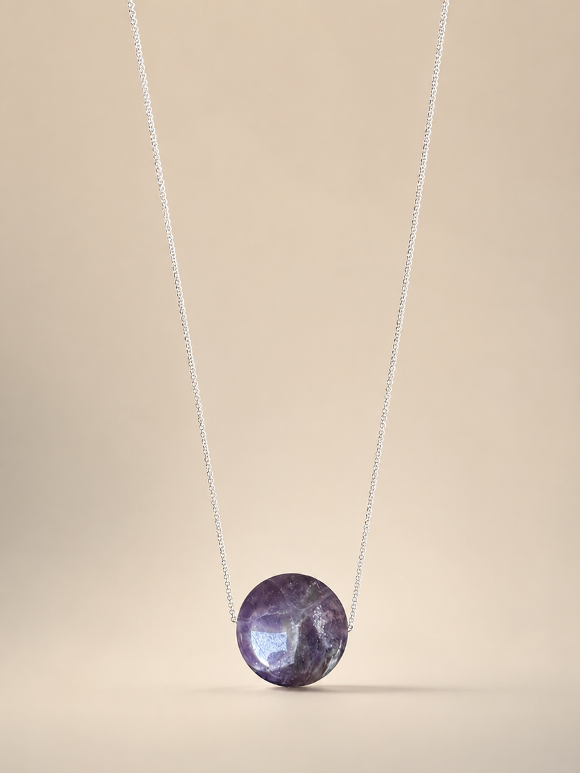 Colier din argint 925 cu ametist | Aethera