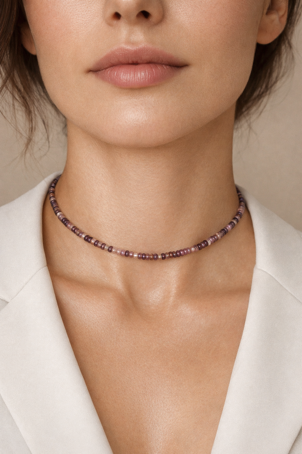 Choker din argint 925 cu ametist | Vento Viola