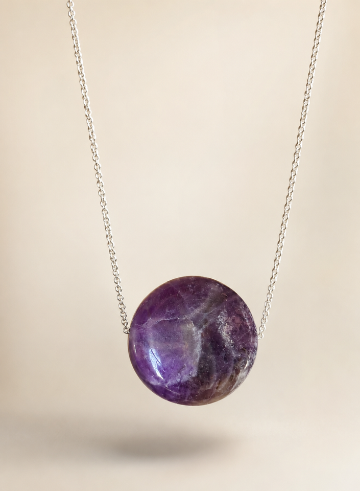 Colier din argint 925 cu ametist | Aethera