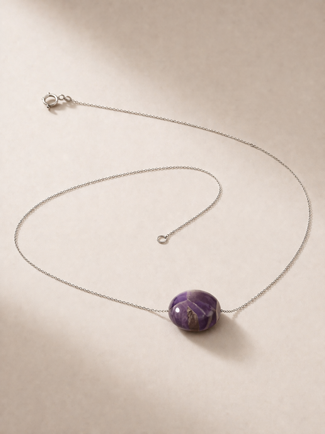 Colier din argint 925 cu ametist | Aethera
