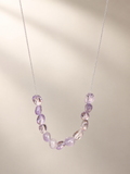 Colier din argint 925 cu pietre de ametrin |  Lavender Glow