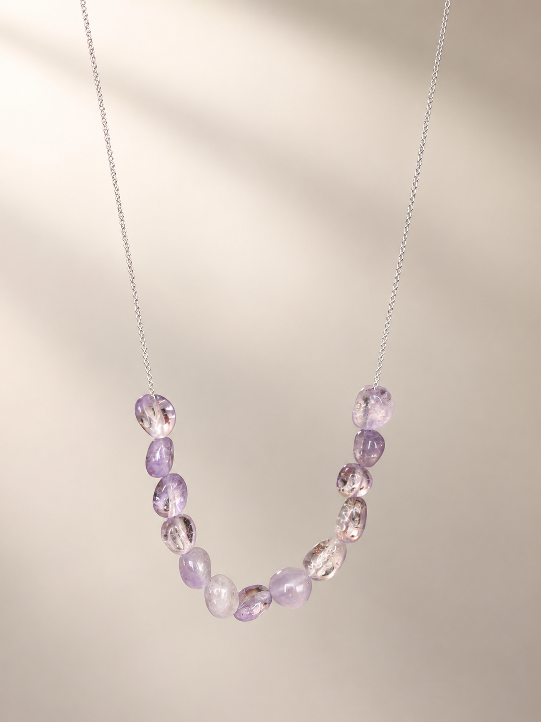 Colier din argint 925 cu pietre de ametrin |  Lavender Glow