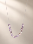 Colier din argint 925 cu pietre de ametrin |  Lavender Glow