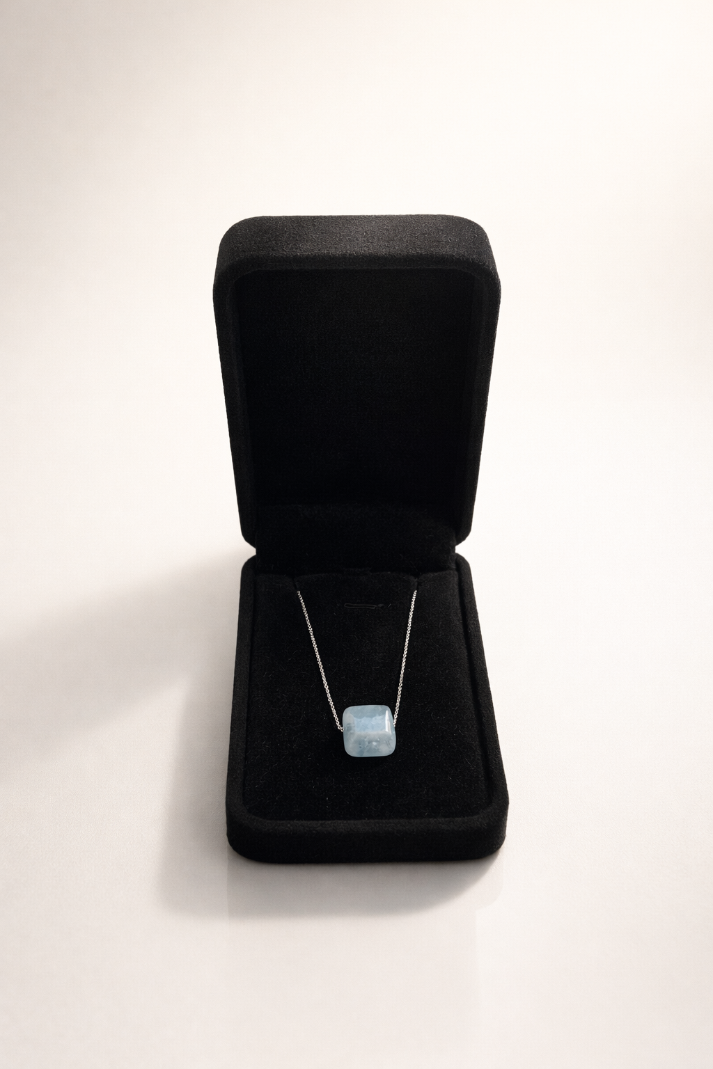 Colier din argint 925 cu angelit | Caelum Tenerifae