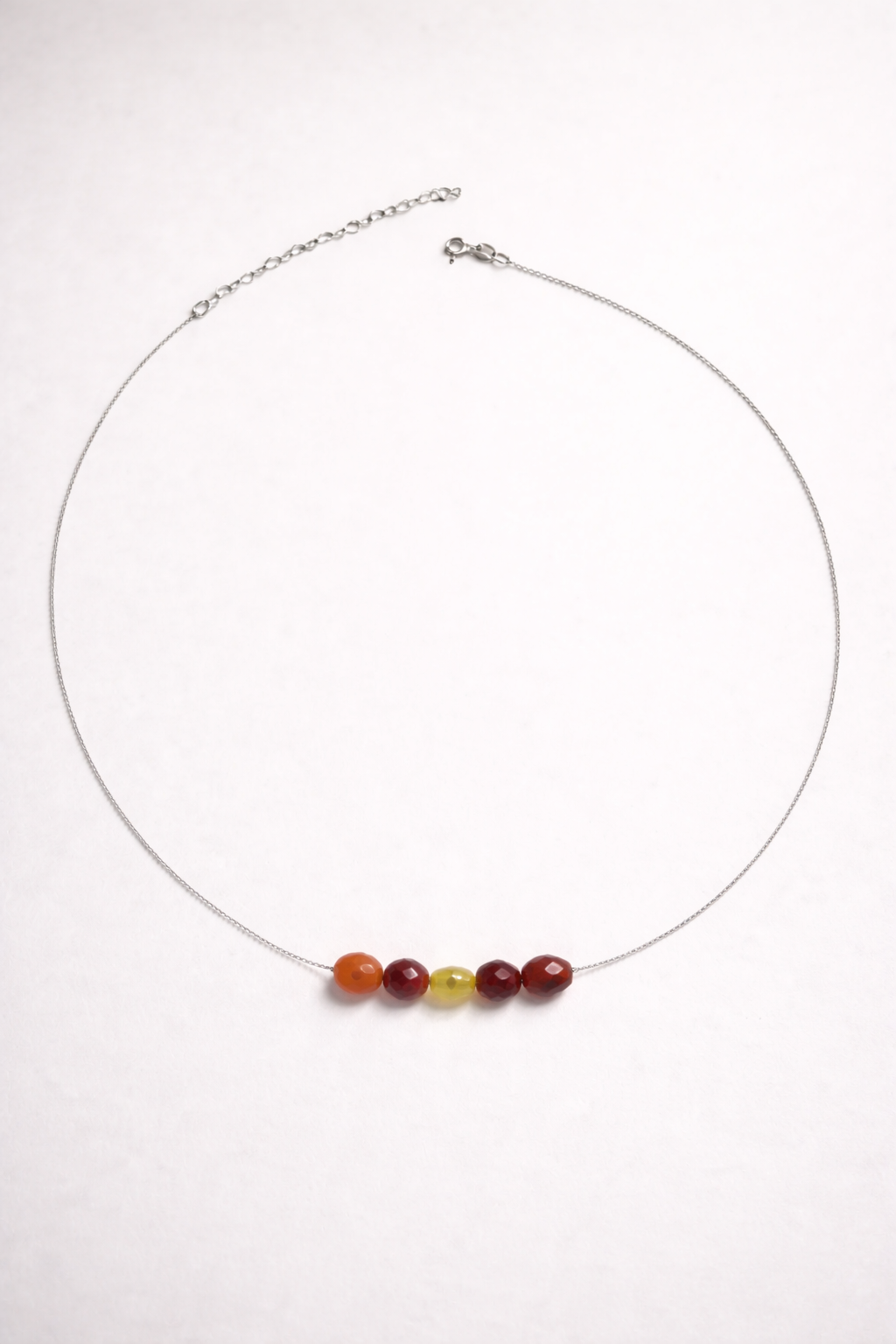 Colier din argint 925 cu carneol |  Ignis Portofini