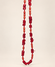 Colier din argint 925 asimetric cu coral | Rubrina