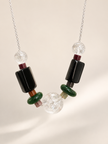Colier din argint 925 cu jad şi agate | Echinox