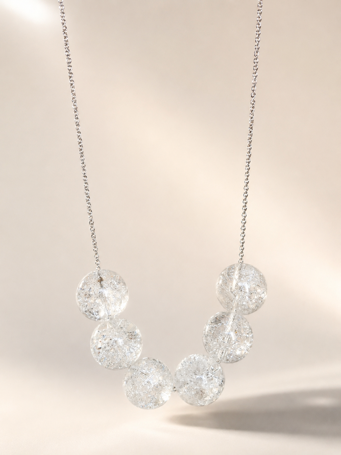 Colier din argint 925 cu cristal de gheațǎ | Glacies