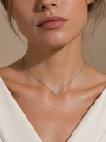 Colier din argint 925 cu cristal de stâncǎ | Aqua