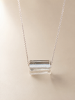 Colier din argint 925 cu cristal de stâncǎ | Minima