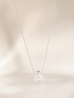 Colier din argint 925 cu cristal de stâncǎ | Aqua