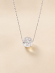 Colier din argint 925 cu cristal de stâncǎ | Aqua