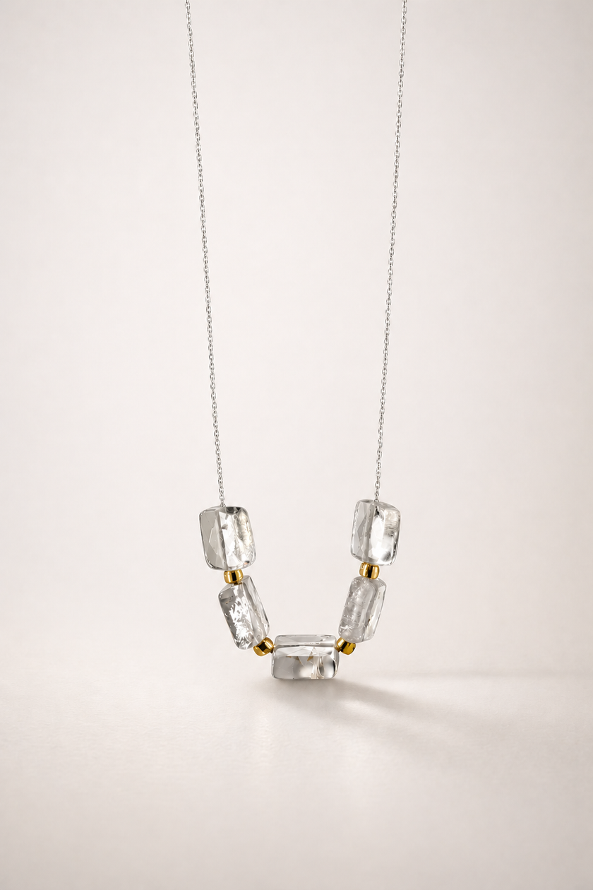 Colier din argint 925 cu cristal de munte | Aether
