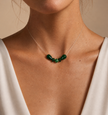Colier din argint 925 cu jad | Silva Verde