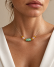 Colier din argint 925 cu jad | Viridis Aurea