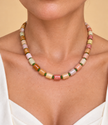 Choker din argint 925 şi jad | Solenia