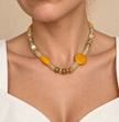 Colier din argint 925 cu agate si jad | Solenza