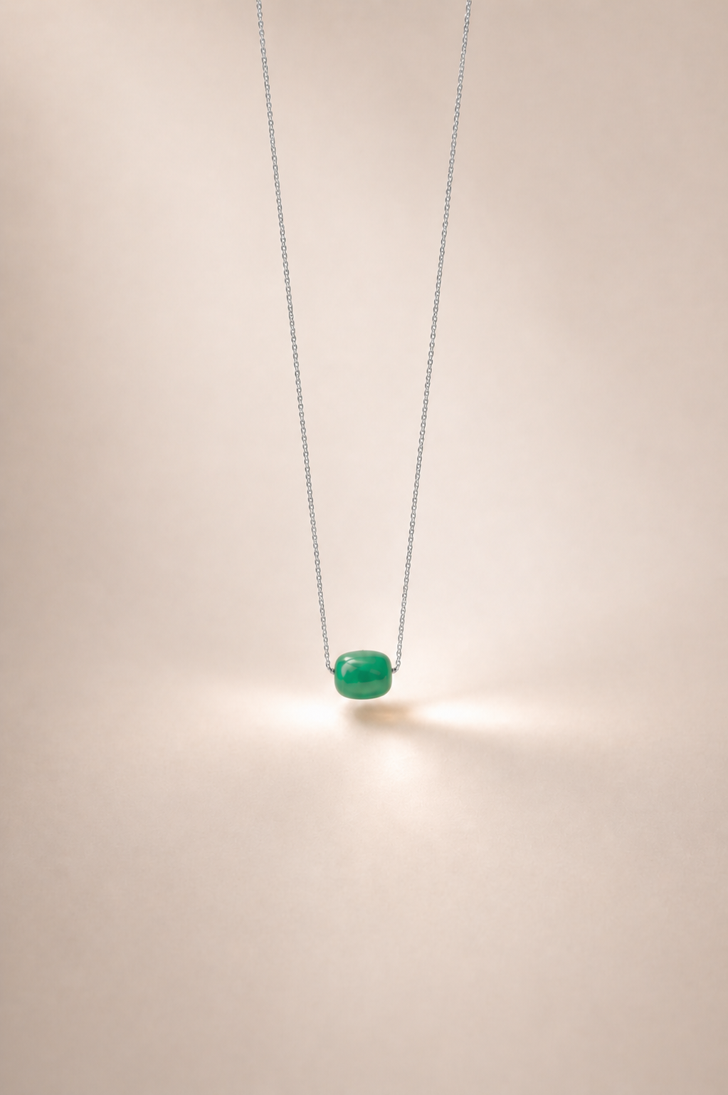 Colier din argint 925 cu jad verde | Viridis Unus